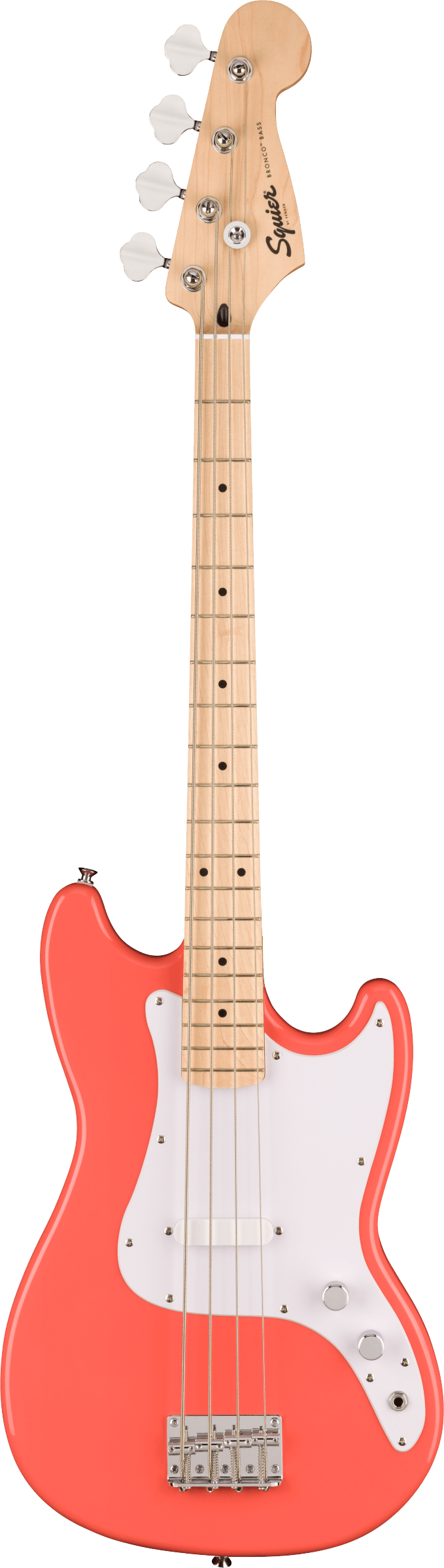 Squier Sonic Bronco Bass - Tahitian Coral