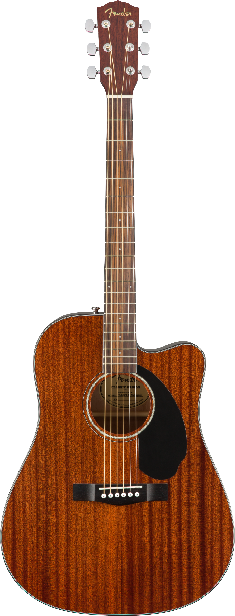 Fender CD-60SCE Dreadnaught, Walnut Fingerboard, All-Mahogany