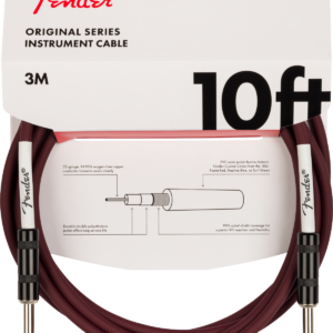 Fender Original Series PVC Instrument Cable - Oxblood - Limited - 10FT
