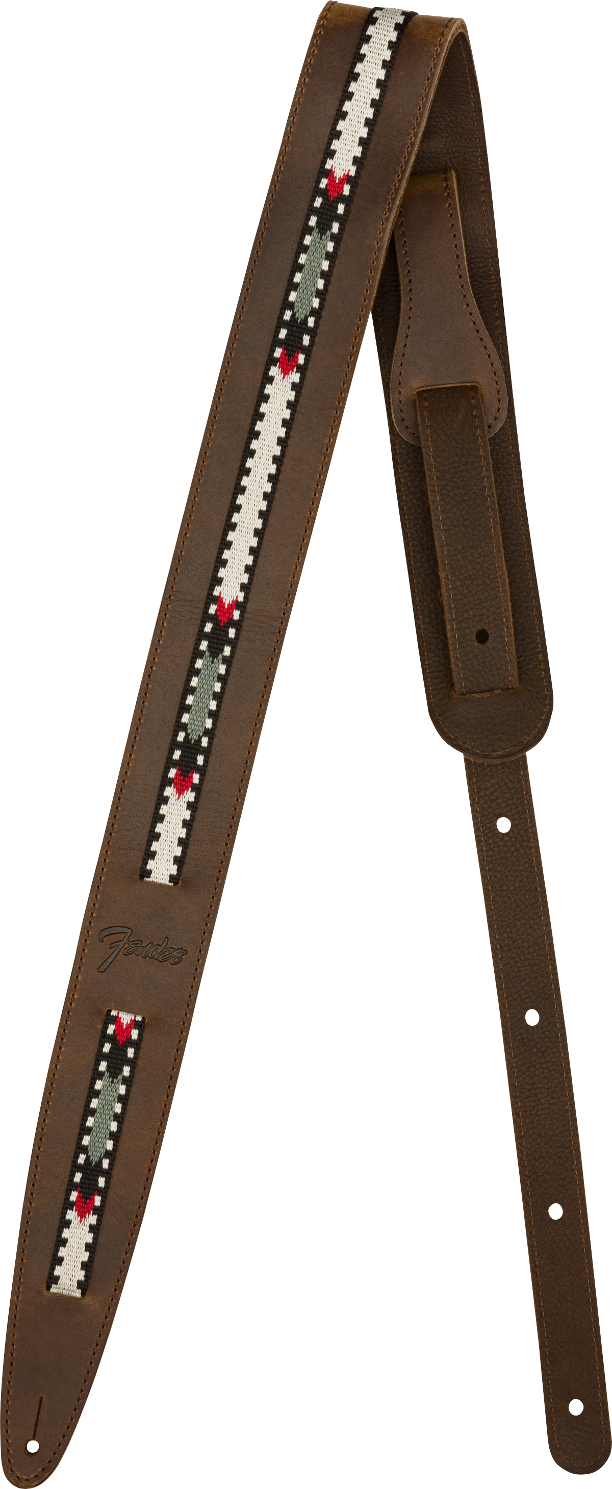 Fender Paramount Acoustic Leather Strap, Brown