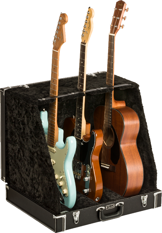 Fender Classic Series Case Stand - 3 Guitar, Black