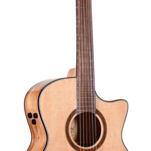 Teton STA130SMCENT Auditorium Acoustic Guitar - Solid Spruce Top - Spalted Maple Back & Sides