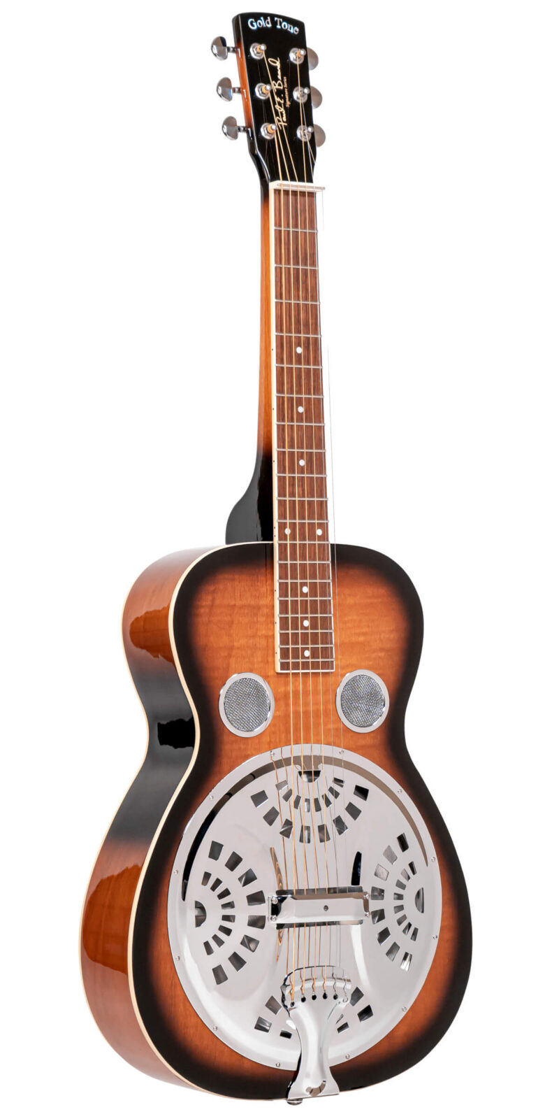 PBS-M/L: Lefty Paul Beard Squareneck Solid-Mahogany Resonator Guitar with Case