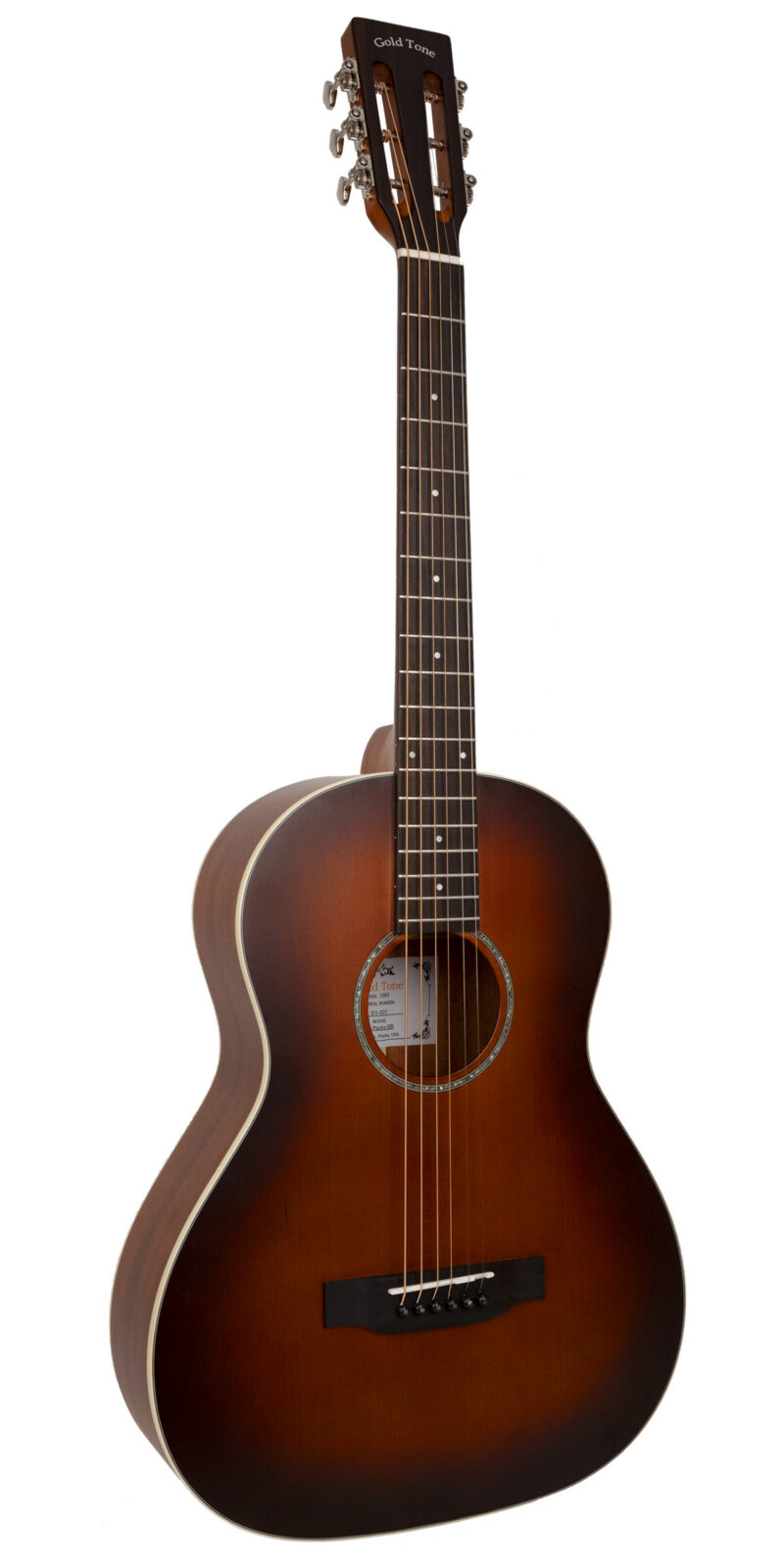 The Parlor: Acoustic-Electric All Solid Wood Guitar with Bag - Satin Burst