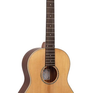 The Parlor: Acoustic-Electric All Solid Wood Guitar with Bag - Satin Natural