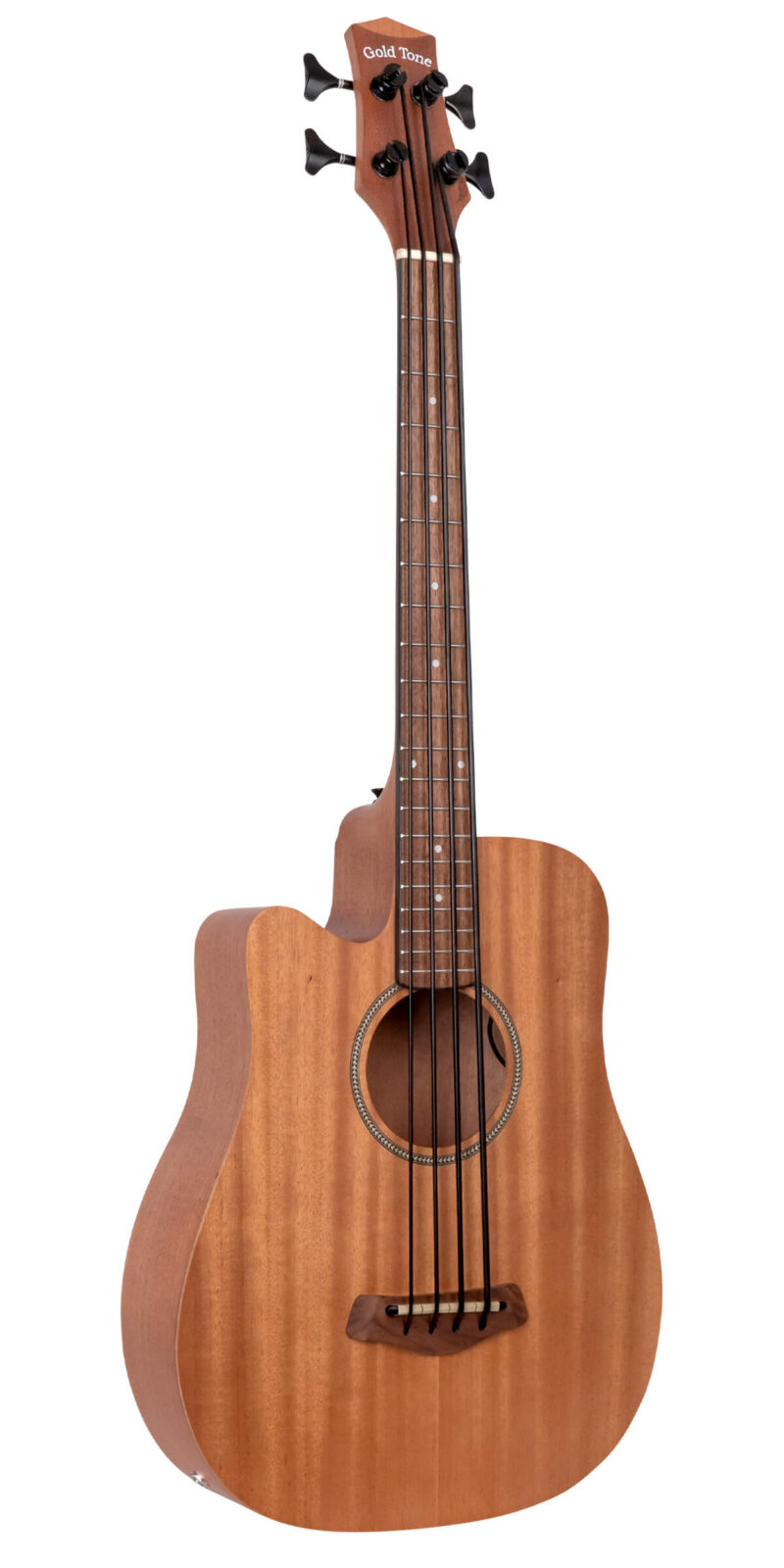 M-Bass25/L: Lefty 25-Inch Scale Acoustic-Electric MicroBass with Gig Bag