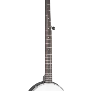 AC-1LN/L: Lefty Long Neck Acoustic Composite 5-String Open Back Banjo with Gig Bag