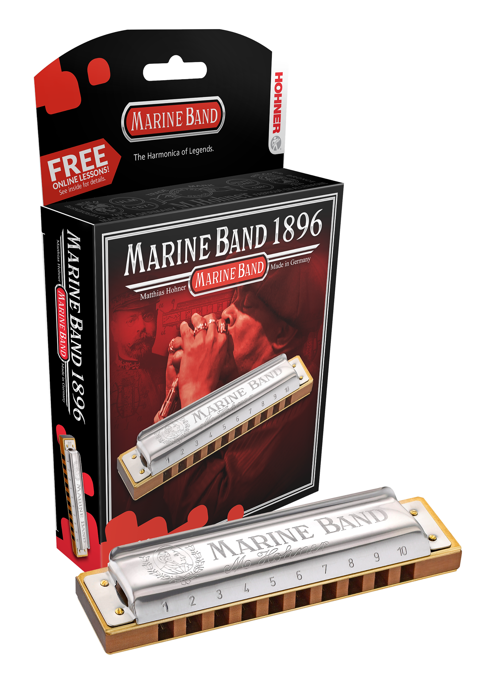 Hohner Marine Band Harmonica, Key Of F