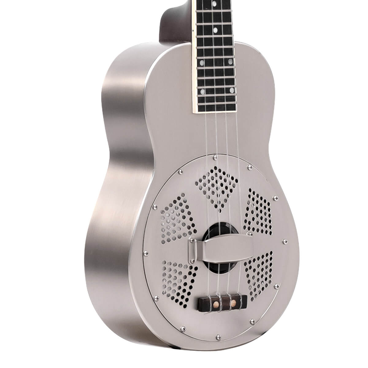 ResoUke: Concert-Scale Metal Body Resonator Ukulele with Gig Bag - Image 2