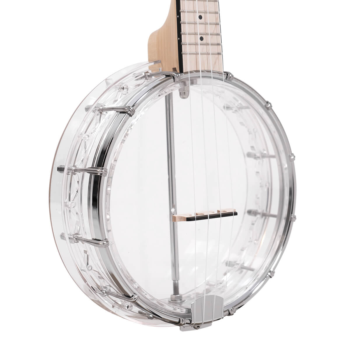 Little Gem (Diamond): See-Through Banjo-Ukulele with Bag - Image 2
