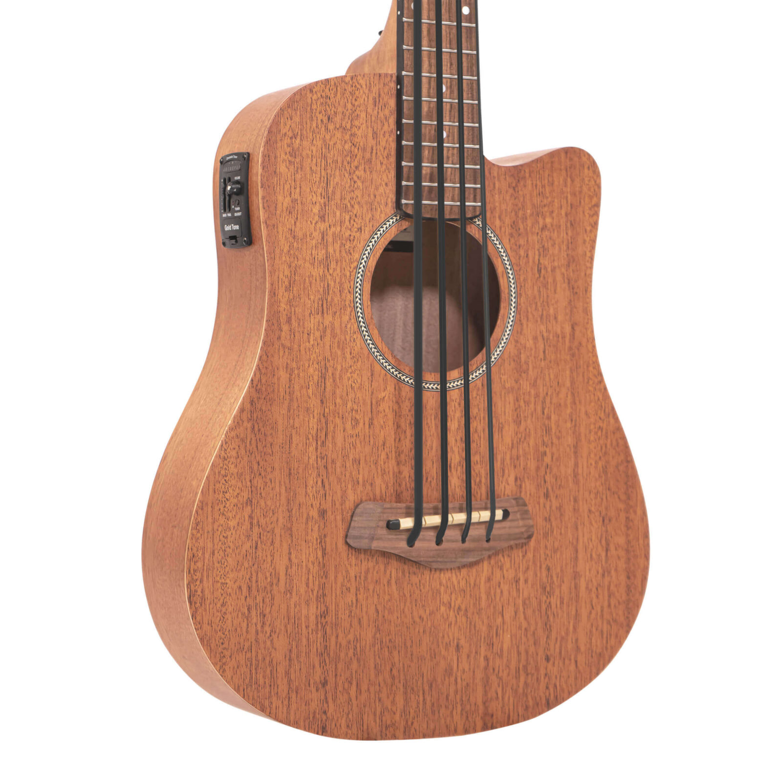 M-Bass 23-Inch Scale Acoustic-Electric MicroBass with Gig Bag - Image 2