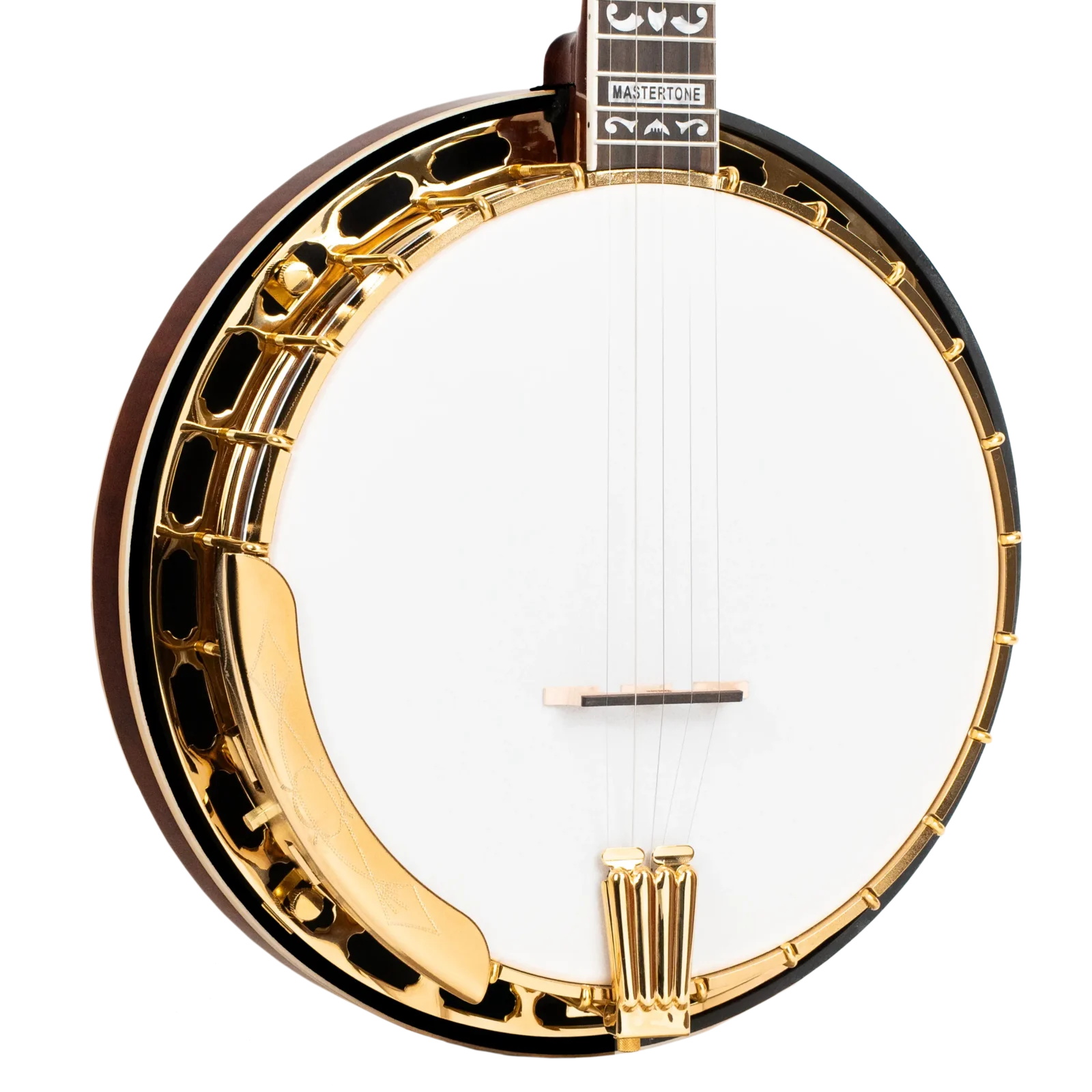 Mastertone® OB-Grandee: Orange Blossom Grandee Resonator Banjo with Flying Eagle Neck and Case - Image 2
