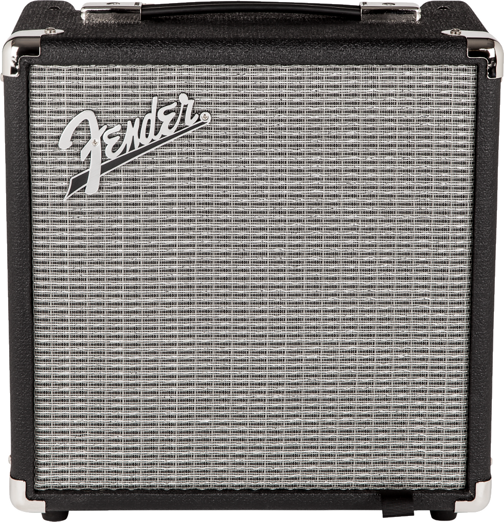 Fender Rumble 15 (V3) Bass Amp, Black and Silver, 120V