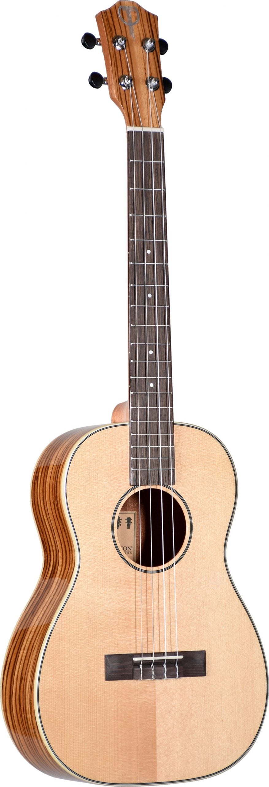 Teton TB160ZWG Baritone Ukulele With Zebra Wood Back & Sides