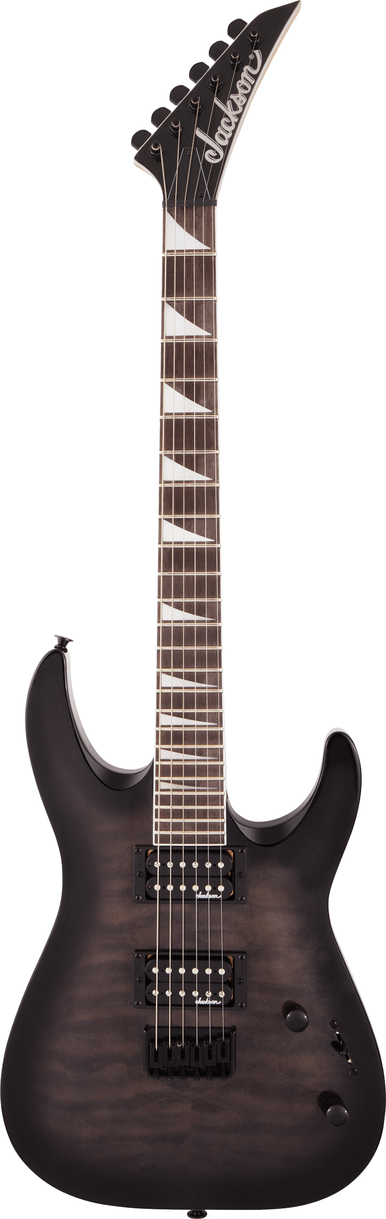 Jackson JS Series Dinky Arch Top JS32Q DKA HT Transparent Black Burst