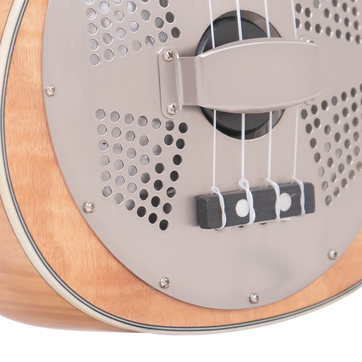 ResoMaple-Tenor: Tenor-Scale Curly Maple Resonator Ukulele with Gig Bag - Image 3