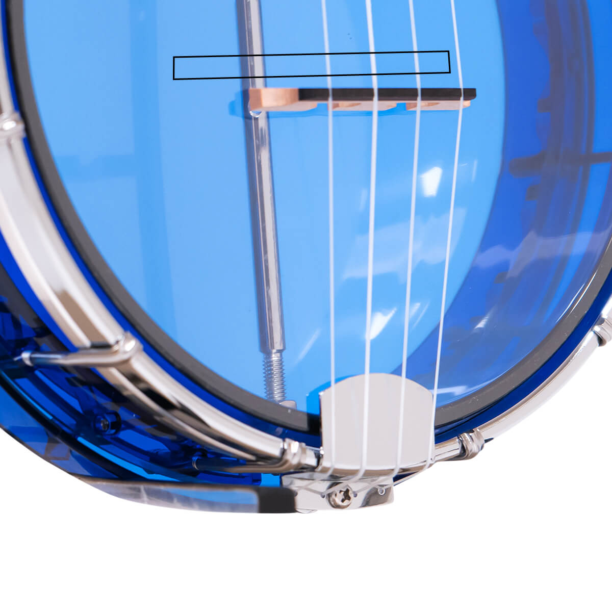 Little Gem (Sapphire): See-Through Banjo-Ukulele with Bag - Image 3