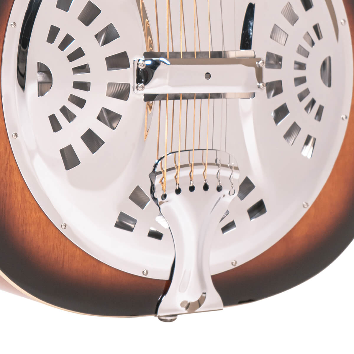 PBS-M/L: Lefty Paul Beard Squareneck Solid-Mahogany Resonator Guitar with Case - Image 3