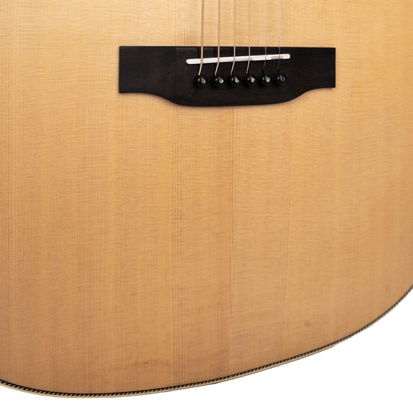 The Dread: Acoustic-Electric All Solid Wood Guitar with Bag - Satin Natural - Image 3