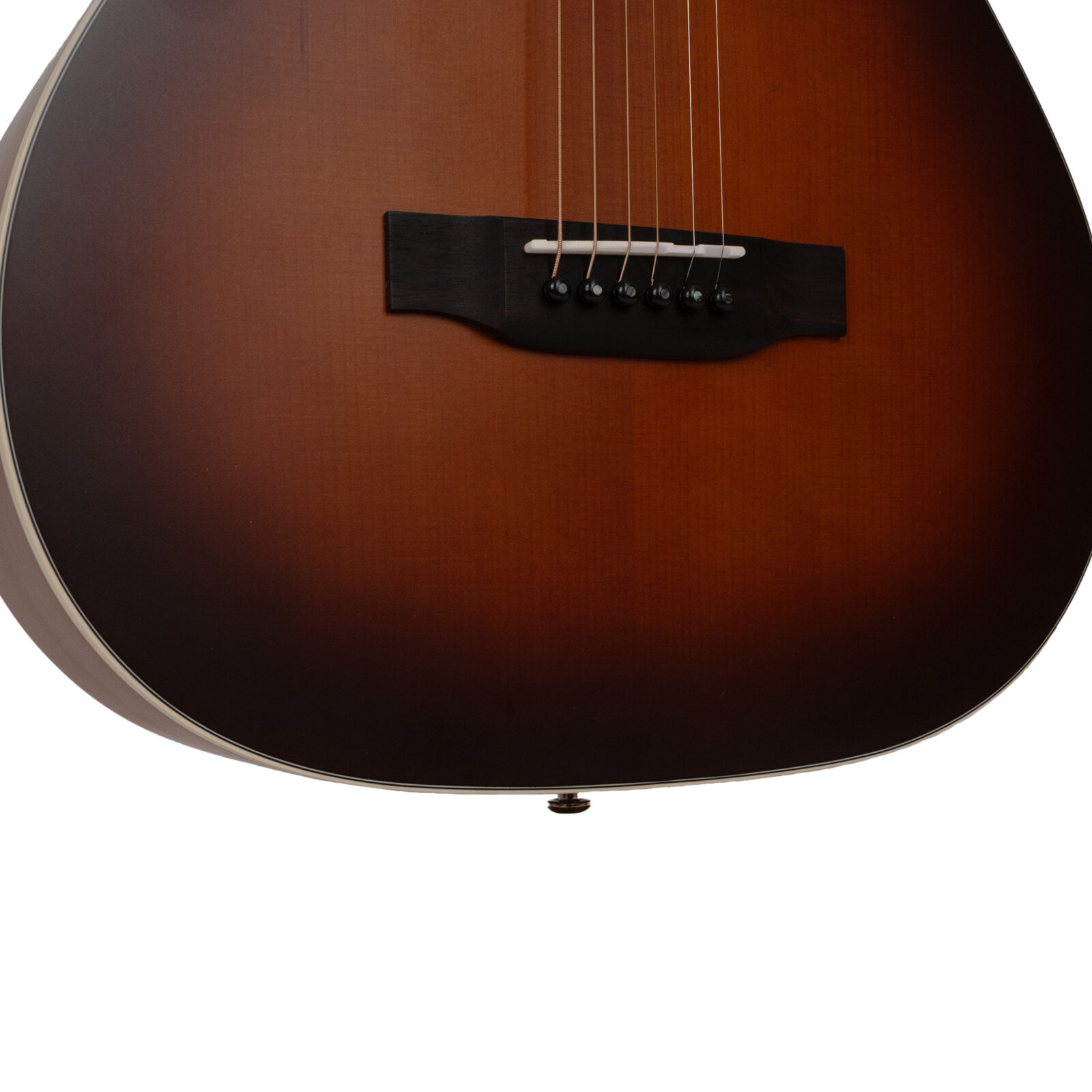 The Parlor: Acoustic-Electric All Solid Wood Guitar with Bag - Satin Burst - Image 3