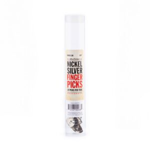 Dunlop Nickel Silver Finger Picks - .013 Inch - Tube Of 20 Picks
