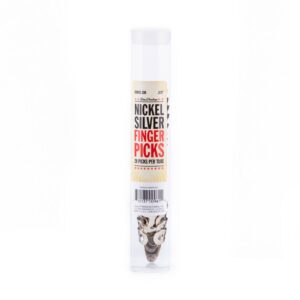 Dunlop Nickel Silver Finger Picks - .020 Inch - Tube Of 20 Picks