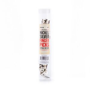 Dunlop Nickel Silver Finger Picks - .025 Inch - Tube Of 20 Picks