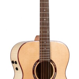 Teton STG130FMEPH Grand Concert Acoustic Guitar - Solid Spruce Top -Flame Maple Back & Sides