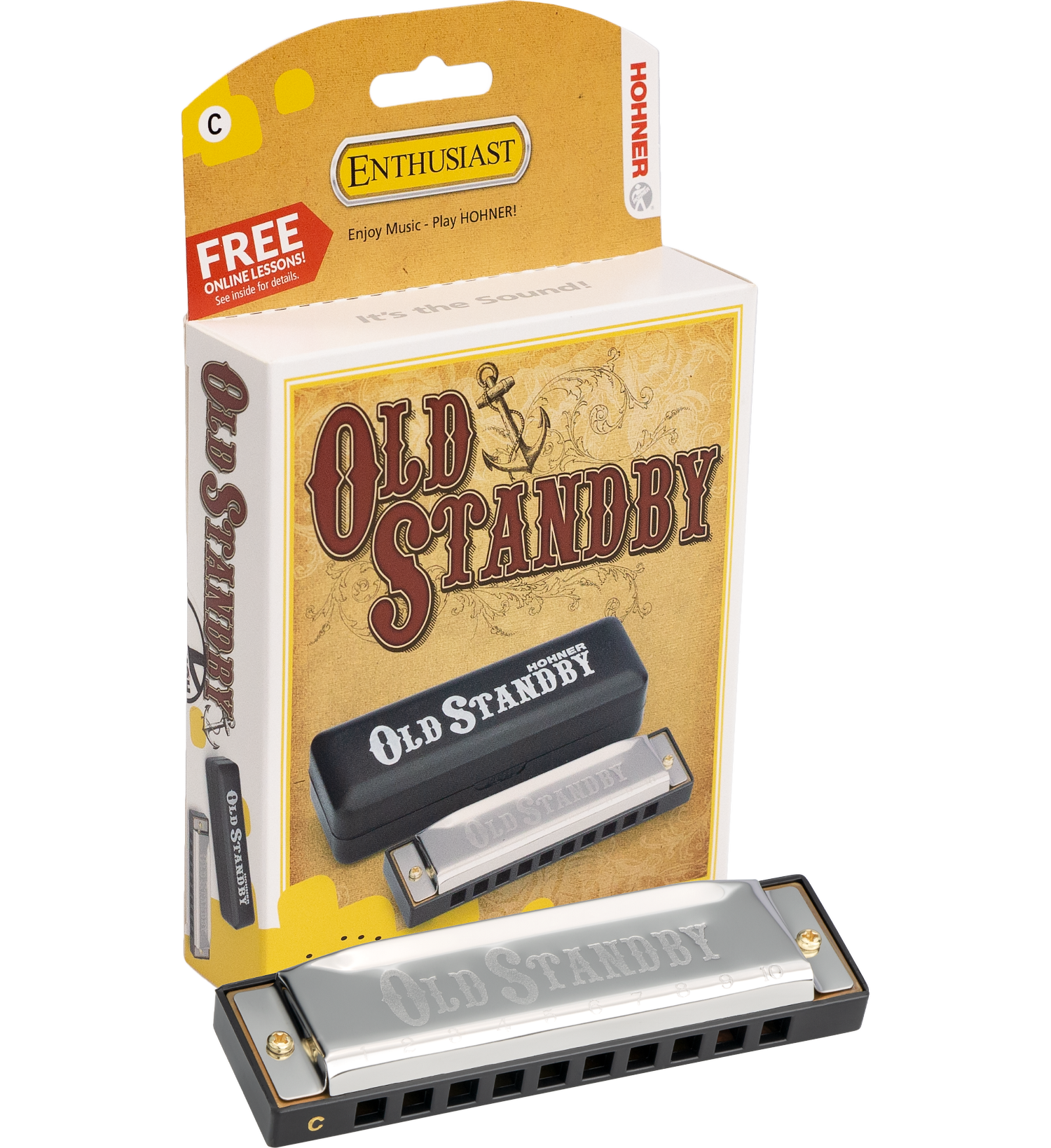 Hohner Old Standby Harmonica, Key Of F