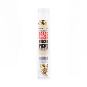 Dunlop Brass Finger Picks - .0225 Inch - Tube Of 20 Picks