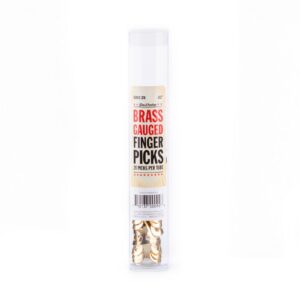 Dunlop Brass Finger Picks - .013 Inch - Tube Of 20 Picks