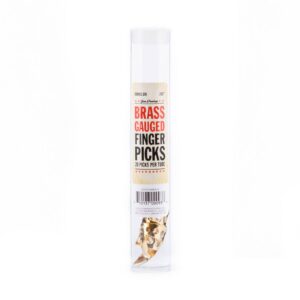 Dunlop Brass Finger Picks - .015 Inch - Tube Of 20 Picks