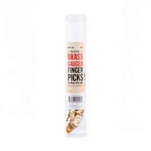 Dunlop Brass Finger Picks - .020 Inch - Tube Of 20 Picks