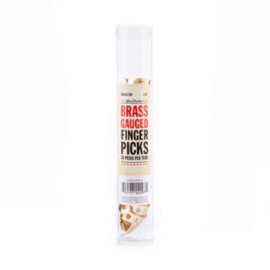 Dunlop Brass Finger Picks - .025 Inch - Tube Of 20 Picks