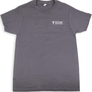 Teton Guitars 3-Headstocks T-Shirt-Gun Metal Gray — 3XL