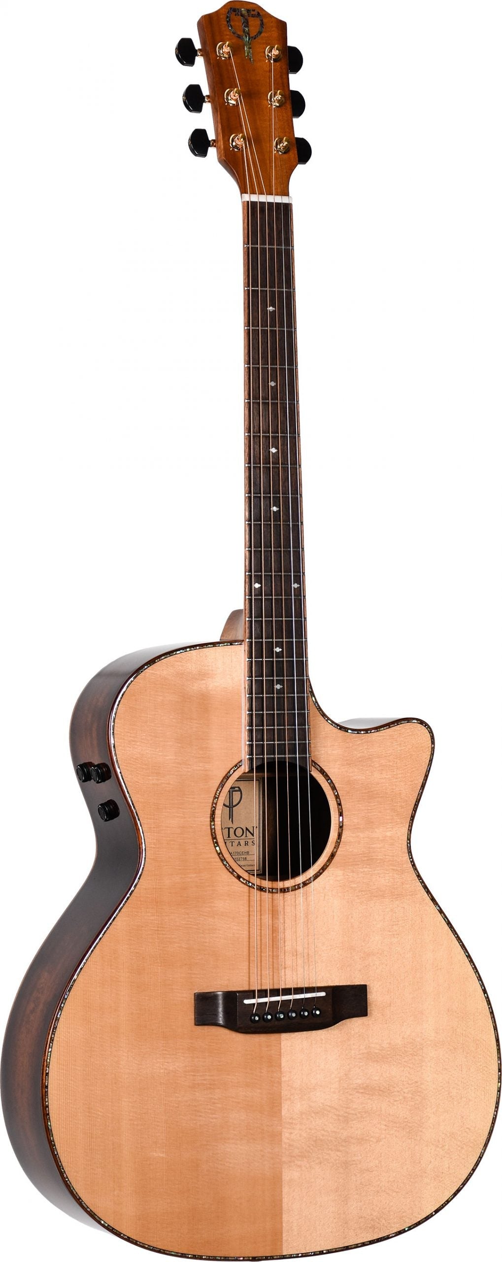Teton STA170CEHB Auditorium Acoustic Guitar - Solid Spruce Top - Layered Acacia Back and Sides