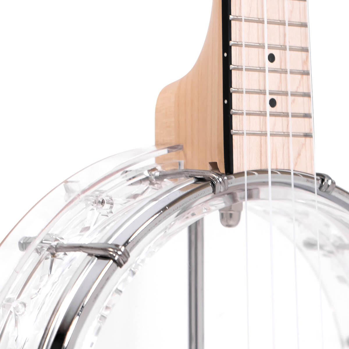 Little Gem (Diamond): See-Through Banjo-Ukulele with Bag - Image 4