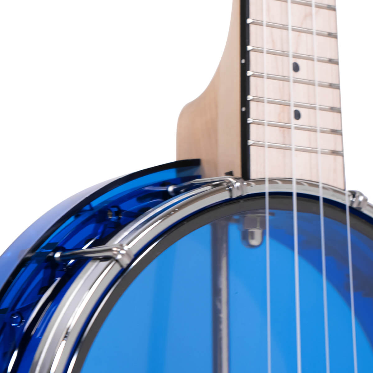 Little Gem (Sapphire): See-Through Banjo-Ukulele with Bag - Image 4
