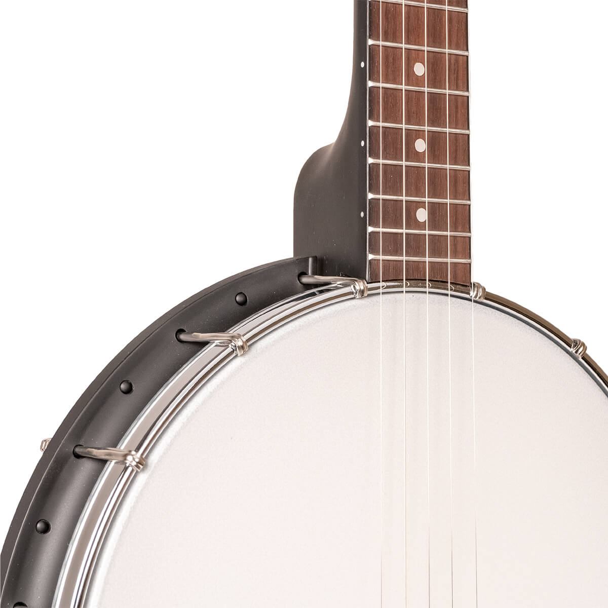 AC-1LN: Long Neck Acoustic Composite 5-String Open Back Banjo with Gig Bag - Image 4