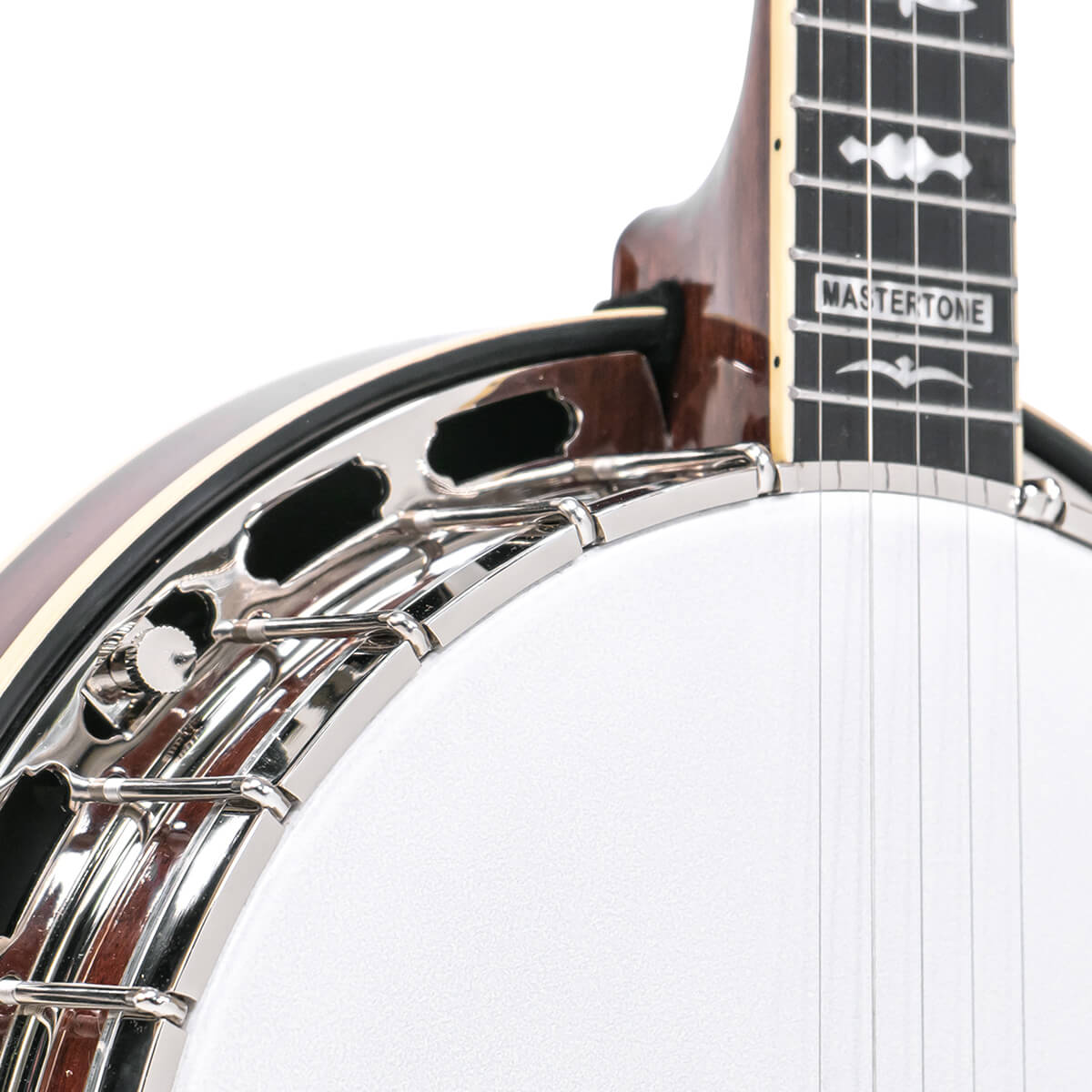Mastertone® OB-3RF/L: Orange Blossom Resonator Radiused Left Handed Banjo with Case - Image 4