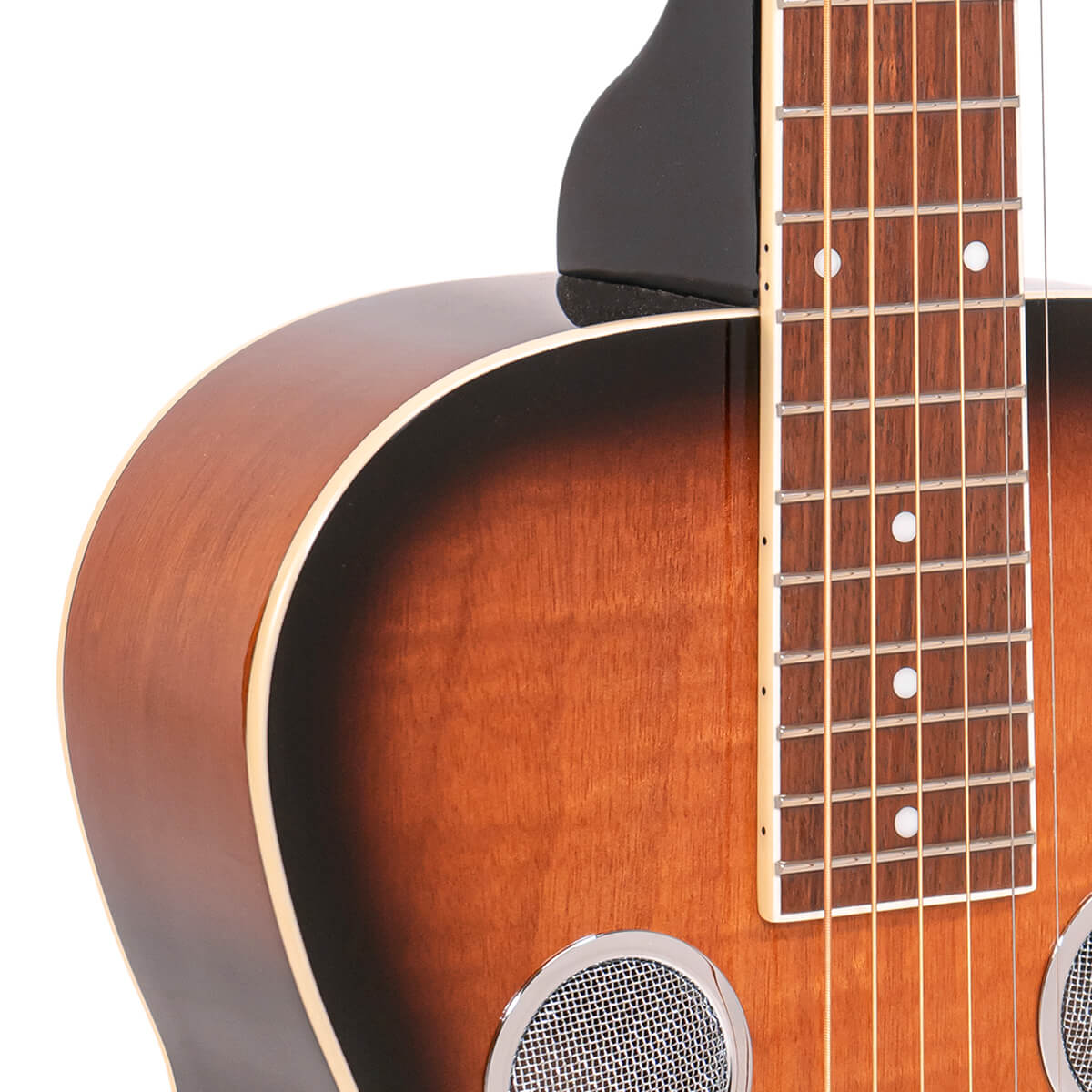 PBS-M/L: Lefty Paul Beard Squareneck Solid-Mahogany Resonator Guitar with Case - Image 4