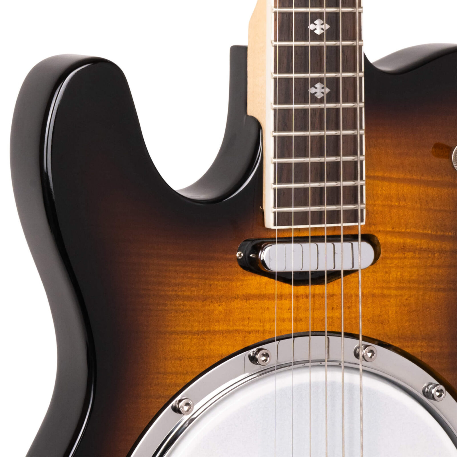 ES-Banjitar/L: Lefty Electric Banjitar with Hard Case - Image 4