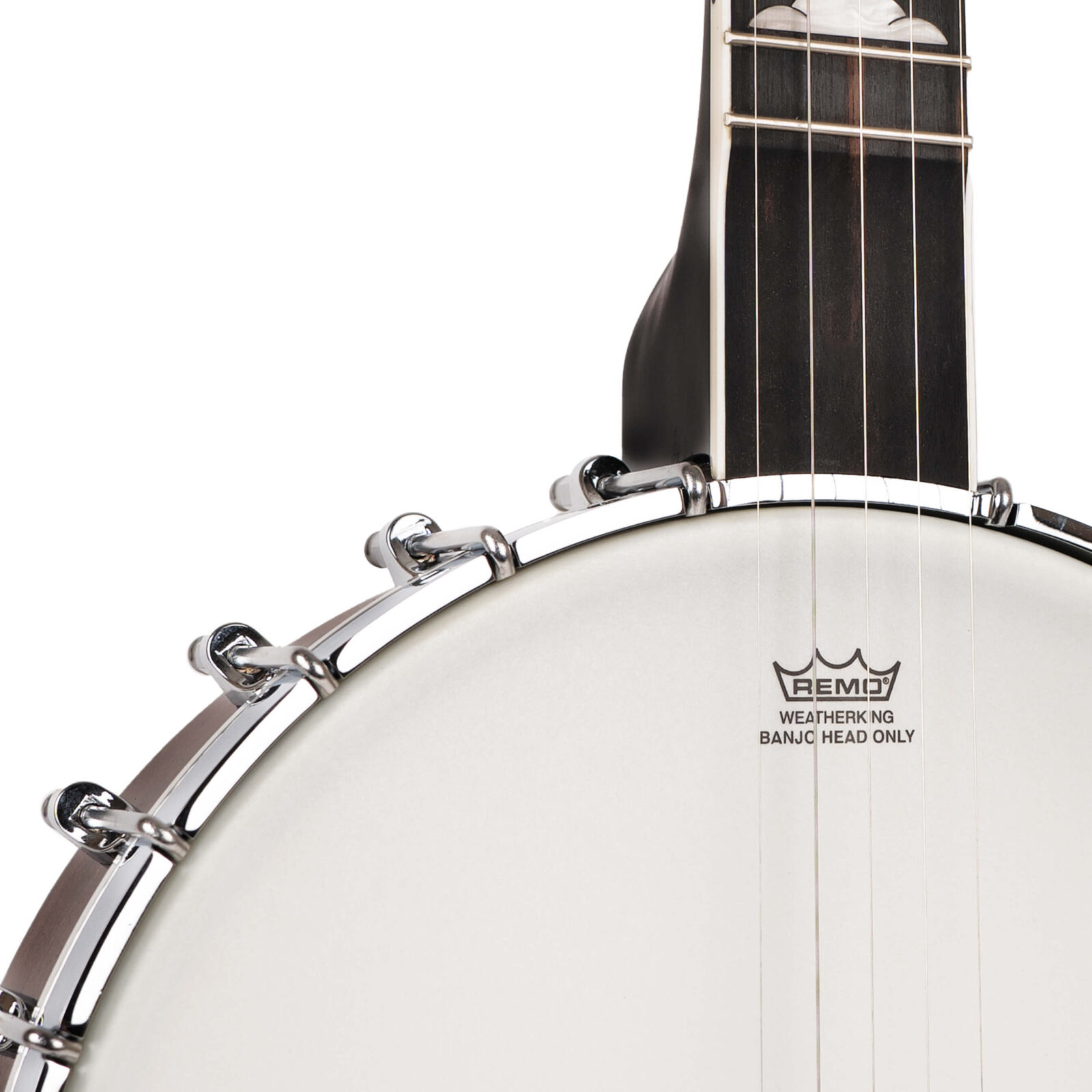 WL-250/L: Lefty White Ladye Banjo with Case - Image 4