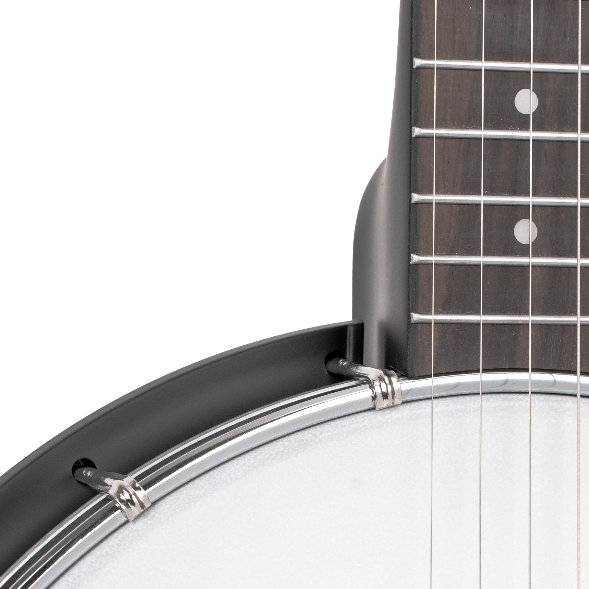 AC-1LN/L: Lefty Long Neck Acoustic Composite 5-String Open Back Banjo with Gig Bag - Image 4
