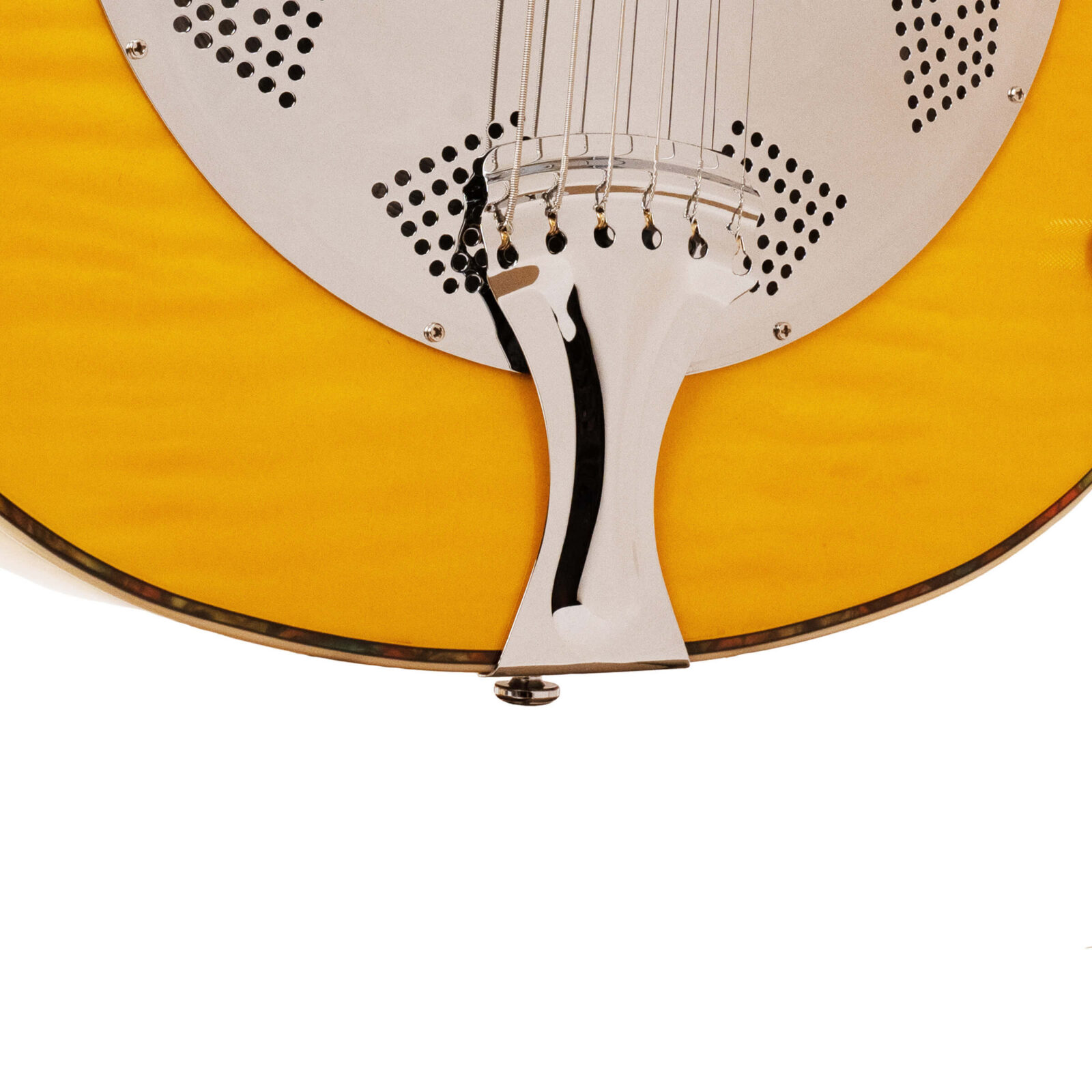 Mojo: Round-neck Resonator Guitar with Pickup and Case - Image 4