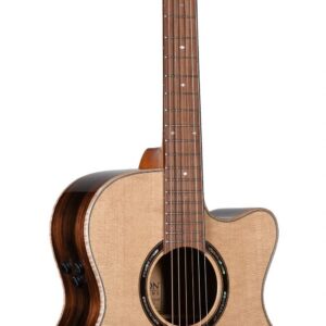 Teton STG180CENT-AR Grand Concert Armrest Acoustic Guitar - Ebony Back & Sides