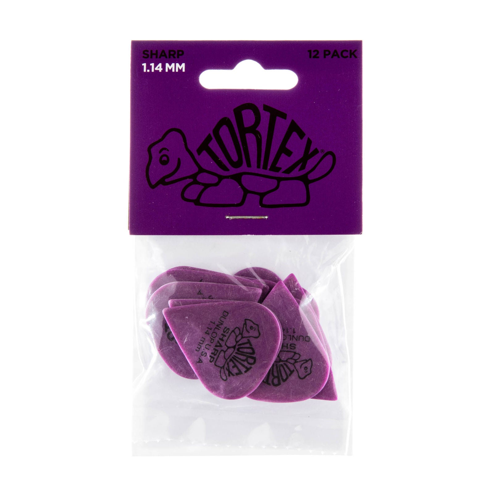 Dunlop Tortex® Sharp Picks - 1.14mm - Bag Of 12 Picks