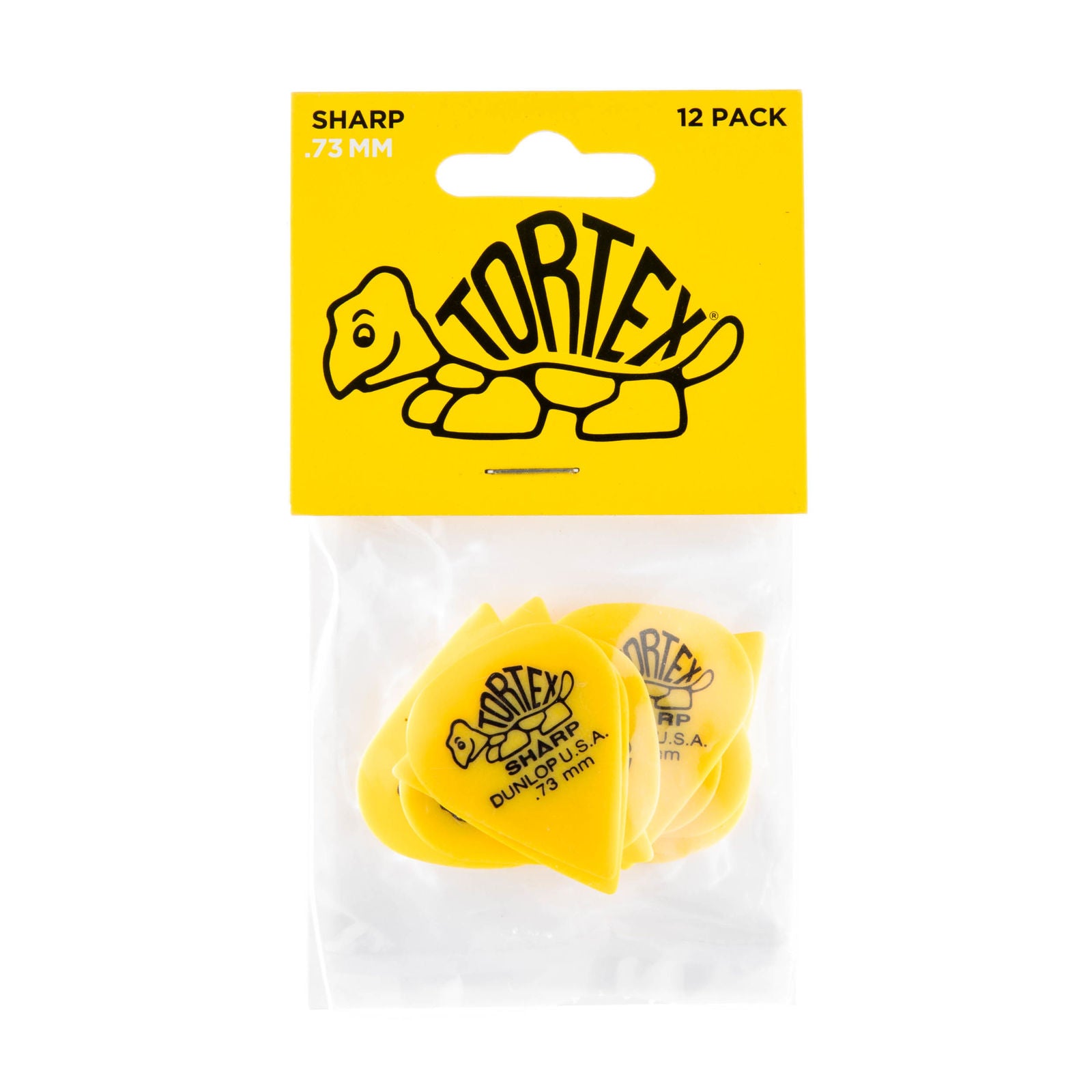 Dunlop Tortex® Sharp Picks - .73mm - Bag Of 12 Picks