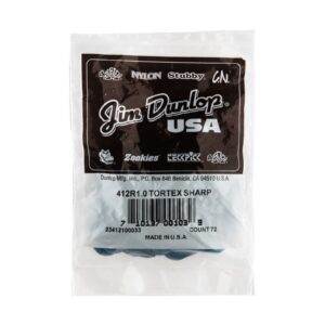 Dunlop Tortex® Sharp Picks - 1.00mm - Bag Of 72 Picks