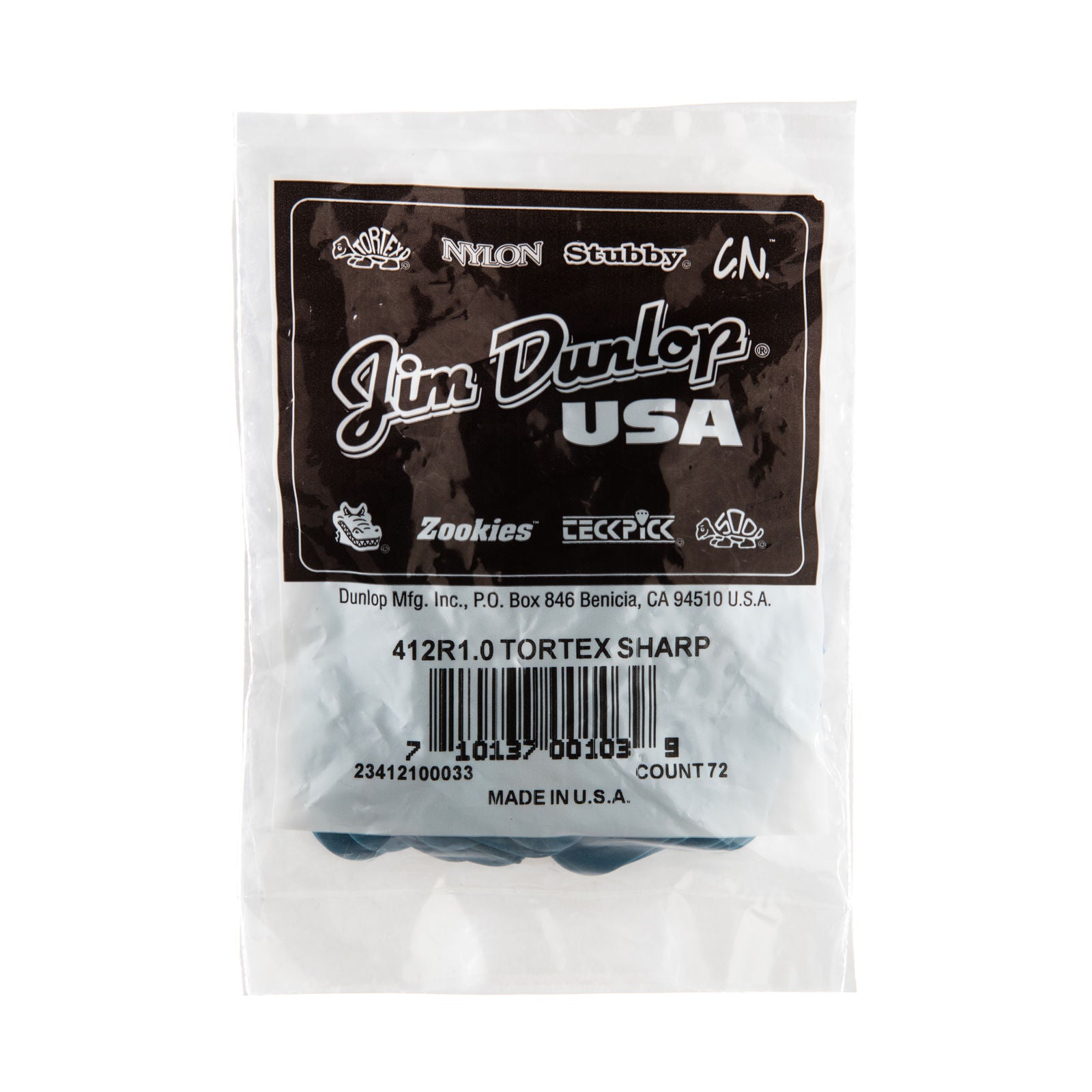Dunlop Tortex® Sharp Picks - 1.00mm - Bag Of 72 Picks